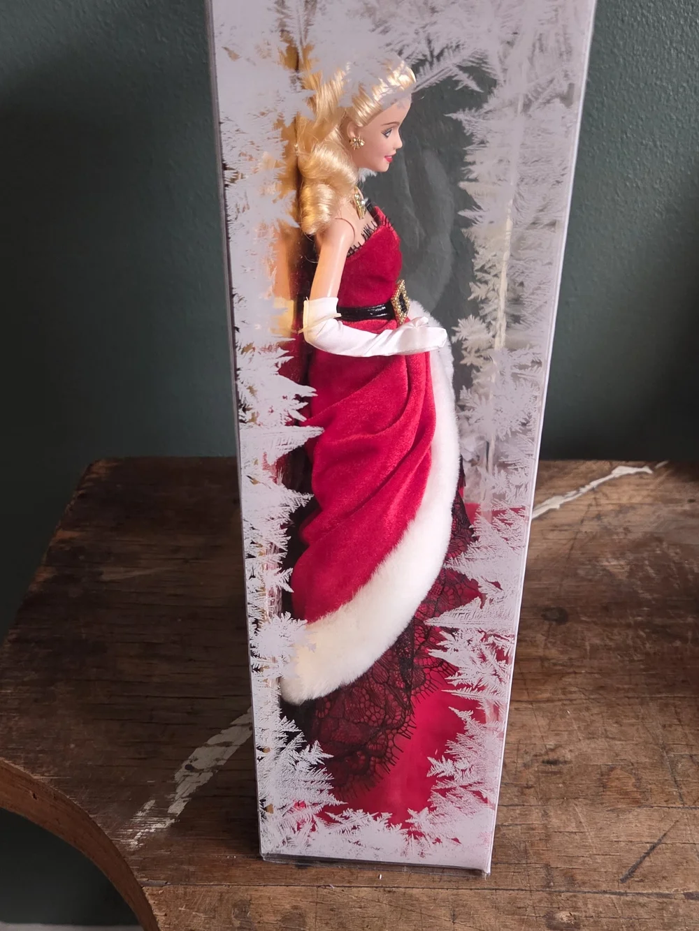 Barbie Holiday Doll in Red and White Fur-Trimmed Gown
